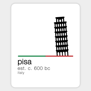 Leaning Tower of Pisa Sticker